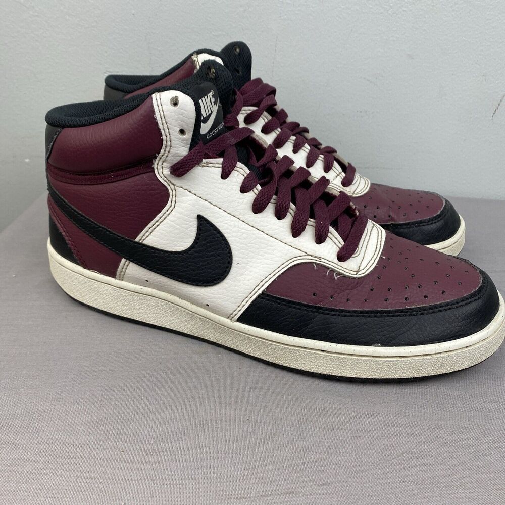 Nike shoes men's 8.5 red lace Court Vision Mid dn3577-600 Basketball Stylish - Picture 3 of 8